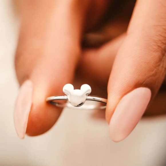 Disney Mickey Mouse Silver Dainty Ring - Picture 3 of 4
